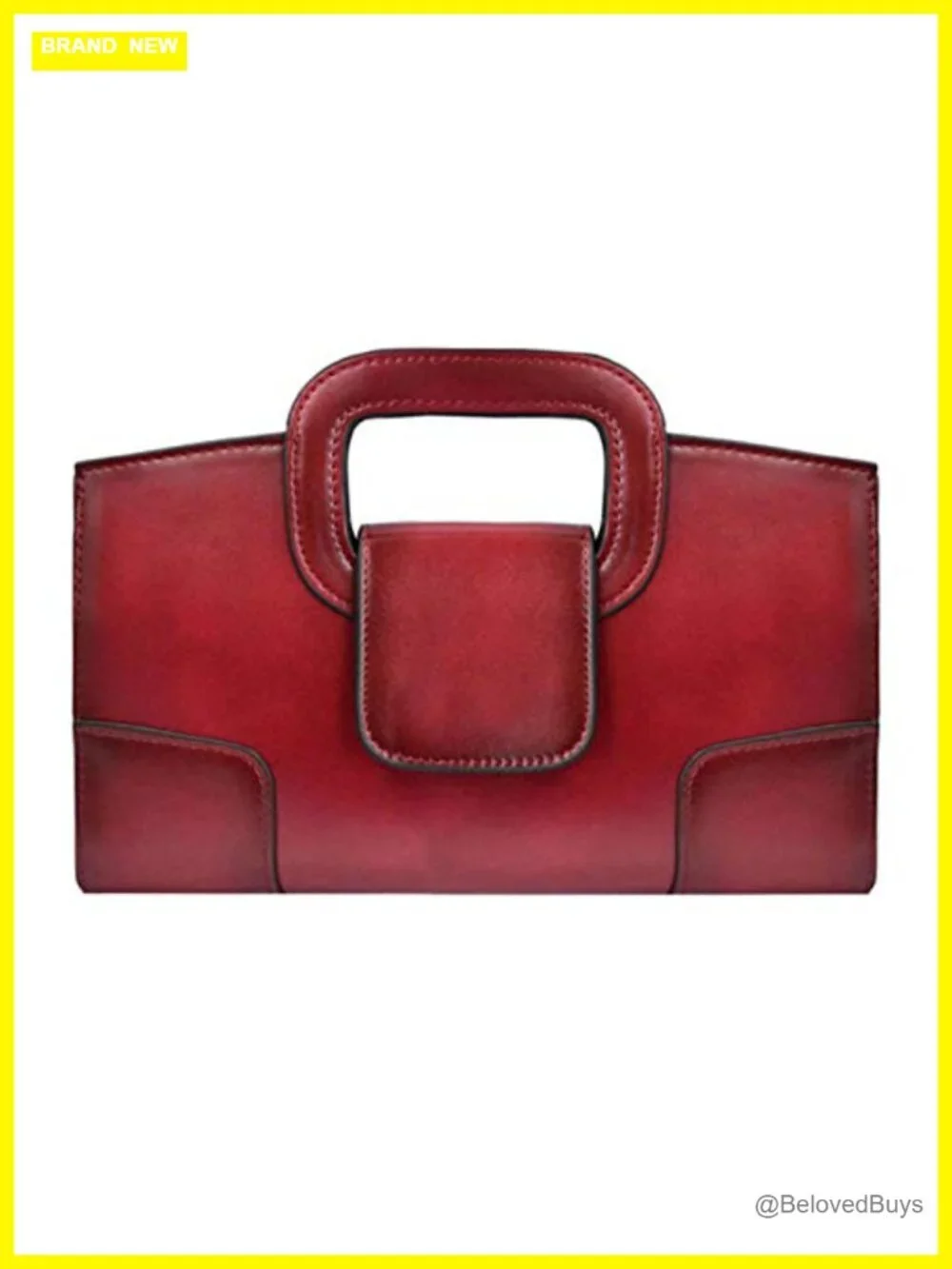 Vintage Flap Tote Satchel PU Leather Crossbody Shoulder Bag